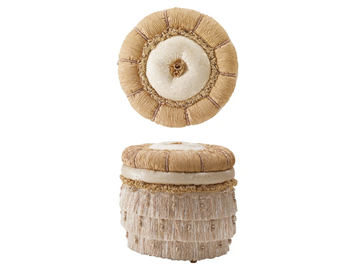 GRAND ROYAL - Round fabric pouf by A.R. Arredamenti - view 2